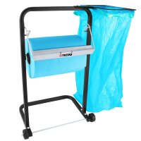 TECPO Bodenständer + Müllsackhalterung + 2 Putztuchrollen 3-lagig, 36 cm