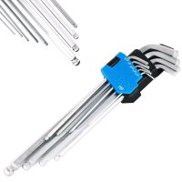 Steckschlüssel-Einsätze, 1/4+1/2" + Schlüssel