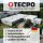 TECPO Steckschlüssel-Satz, 92-tlg, 1/4+3/8", ZOLL + LED Akku Handlampe 500 Lumen