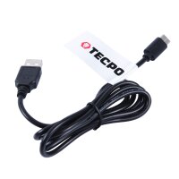 4x TECPO LED Akku Handlampe 300 Lumen + USB Kabel