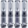 4x TECPO LED Akku Handlampe 300 Lumen + USB Kabel