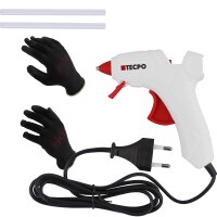 TECPO Heißklebepistole + Mechaniker-Handschuhe