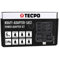 TECPO Adapter Satz, Kraft-Ausführung, 6-teilig