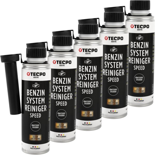 5x TECPO Benzin System Speed Reiniger ESTER, 300 ml