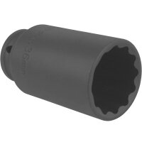 2x TECPO Vielzahn Kraft Steckschlüssel Nuss 1/2...