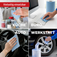 Putzrolle blau 2-lagig, 23x30 cm, MINI-300, 12x