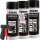 3x TECPO Thermolack Auspufflack Ofenlack 800°C schwarz 400 ml + Pistolengriff