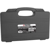 TECPO Universal Ventilfederspanner-Satz, 16-30 mm + Hochtemperatur Silikon Dichtung HSD 30 schwarz 200 ml