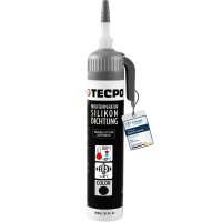 TECPO Universal Ventilfederspanner-Satz, 16-30 mm + Hochtemperatur Silikon Dichtung HSD 30 schwarz 200 ml