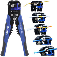 TECPO Automatische Abisolierzange Sortiment, 199-teilig + Crimpzange