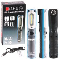TECPO Schraubendreher- und Bit Set 100-tlg. + Werkstattlampe, 500 Lumen magnetisch