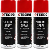 3x TECPO Silikonspray Schmiermittel Trennmittel...
