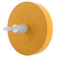 2x TECPO Folienradierer Etiketten Klebereste Aufkleber Entferner Ø 90 mm