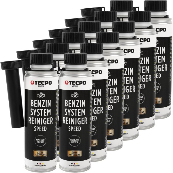 12x TECPO Benzin System Speed Reiniger ESTER, 300 ml