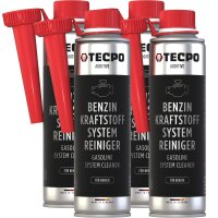 4x TECPO Benzin Krafstoff System Reiniger, 300 ml