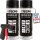 2x TECPO Thermolack Auspufflack Ofenlack 800°C schwarz 400 ml + Pistolengriff