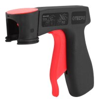 4x TECPO Thermolack Auspufflack Ofenlack 800°C schwarz 400 ml + Pistolengriff