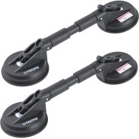 TECPO Windschutzscheibe-Reparaturset + 2x Gummi-Doppelsauger + Scheibenkleber MS-Polymer, 290 ml