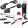 TECPO Windschutzscheibe-Reparaturset + 2x Gummi-Doppelsauger + Scheibenkleber MS-Polymer, 290 ml