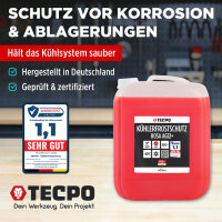 2x TECPO Kühlerfrostschutz G12+ -40°C, 10L