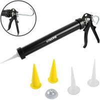 3x TECPO KKD 801 Karosserie Klebe- und Dichtmasse, 370g + Kartuschenpresse