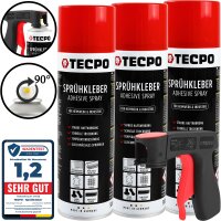 3x TECPO Sprühkleber Hochtemperatur Industriekleber,...