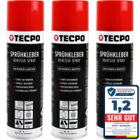 3x TECPO Sprühkleber Hochtemperatur Industriekleber,...