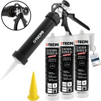 3x TECPO Scheibenkleber 290 ml MS-Polymer +...