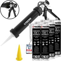 6x TECPO KKD 801 Karosserie Klebe- und Dichtmasse, 370g +...