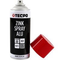 10x TECPO Zink Spray ALU Hell 400 ml bis 300°C...