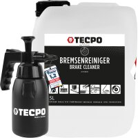 TECPO Bremsenreiniger 5L Kanister + Pumpsprühflasche