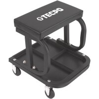TECPO KFZ Werkstattrollbrett Rollliege + Rollsitz 360° drehbar