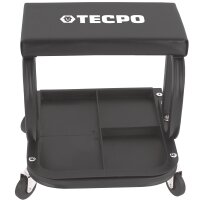 TECPO KFZ Werkstattrollbrett Rollliege + Rollsitz 360° drehbar