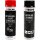 TECPO Unterbodenschutz Bitumen schwarz, 500 ml + Autolack schwarz glänzend, 500 ml
