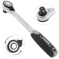TECPO Steckschlüssel Satz, tief, 1/2 Zoll, 10-24 mm 9-tlg. + TECPO Umschaltknarre 1/2 Zoll, 512 Nm