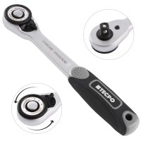 TECPO Umschaltknarre 1/4 Zoll 72 Zähne feinverzahnt,...