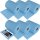 6x TECPO Putzrolle blau 3-lagig 36x36 cm MAX-500