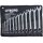 TECPO Maul-Ringschlüssel-Satz SW 1/4"- 5/16", 12-teilig + Steckschlüssel-Set Zollgrößen, 1/4, 11-teilig