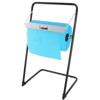 TECPO Bodenständer für Putztuchrollen + 2 Rollen Putzpapier, 2-lagig