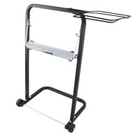 TECPO Bodenständer + Müllsackhalterung + 2 Putztuchrollen 2-lagig, 21 cm Breit