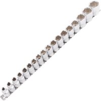 TECPO Anti-Rutsch- Steckschlüssel-Satz, 1/4", 4-14 mm, 13-tlg. + Anti-Rutsch- Steckschlüssel-Satz, 1/2", 8-32 mm, 18-tlg.