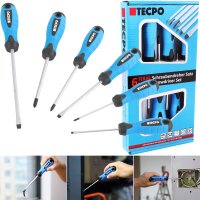 TECPO Werkstattrollbrett Rollliege 360° drehbar + Schraubendreher-Satz, 6-tlg.
