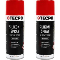 2x TECPO Silikonspray Schmiermittel Trennmittel...