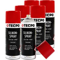 6x TECPO Silikonspray Schmiermittel Trennmittel...
