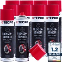 10x TECPO Bremsenreiniger Universal Reiniger, 500 ml