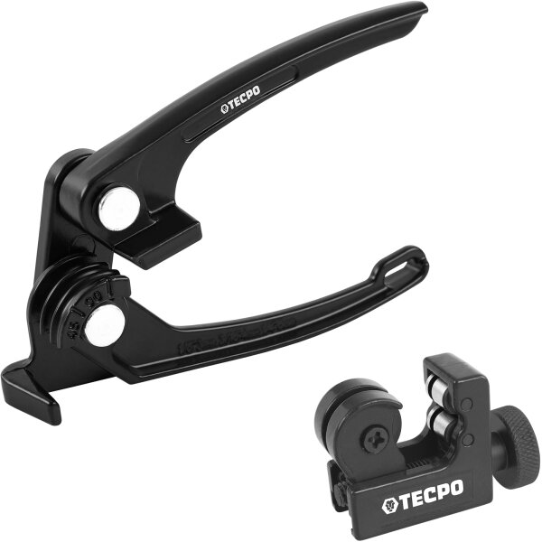 TECPO Rohr Biegezange für Rohr Durchmesser 3, 4.75, 6 mm + Rohrabschneider 3-16 mm