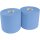 TECPO Putztuchrollen Abroller Wandhalter bis 40cm + 2 Putzpapier 21 cm Breit, 2-lagig
