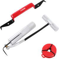 2x TECPO Gummi-Doppelsauger Ø 118mm + Windschutzscheiben Ausbau-Set, 7-tlg.