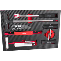 2x TECPO Gummi-Doppelsauger Ø 118mm + Windschutzscheiben Ausbau-Set, 7-tlg.