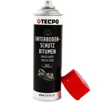 12x TECPO Unterbodenschutz Bitumen schwarz, 500 ml
